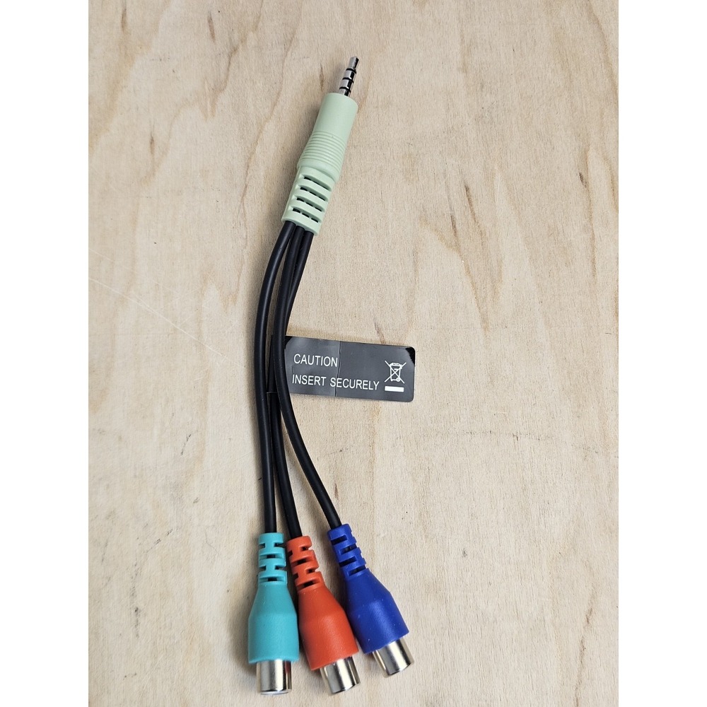 Samsung BN39-01154C Component AV Adapter Cable 3.5mm to 3 RCA Female TV